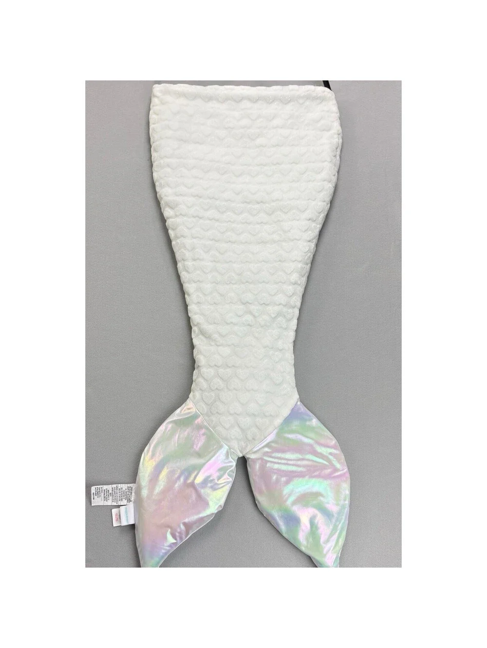 Maggie & Zoe Plush Mermaid Tail White Soft Cozy  Sleeping Blanket Bag Cocoon NEW